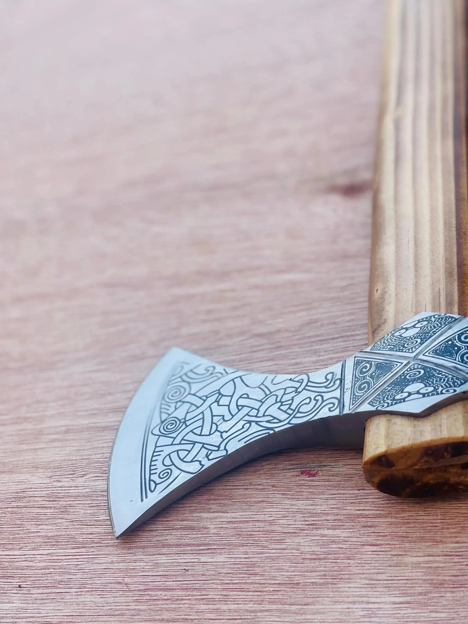 Custom Hand-Forged Viking Axe – Carbon Steel Blade & Ash Wood Handle | Best Gift for Him