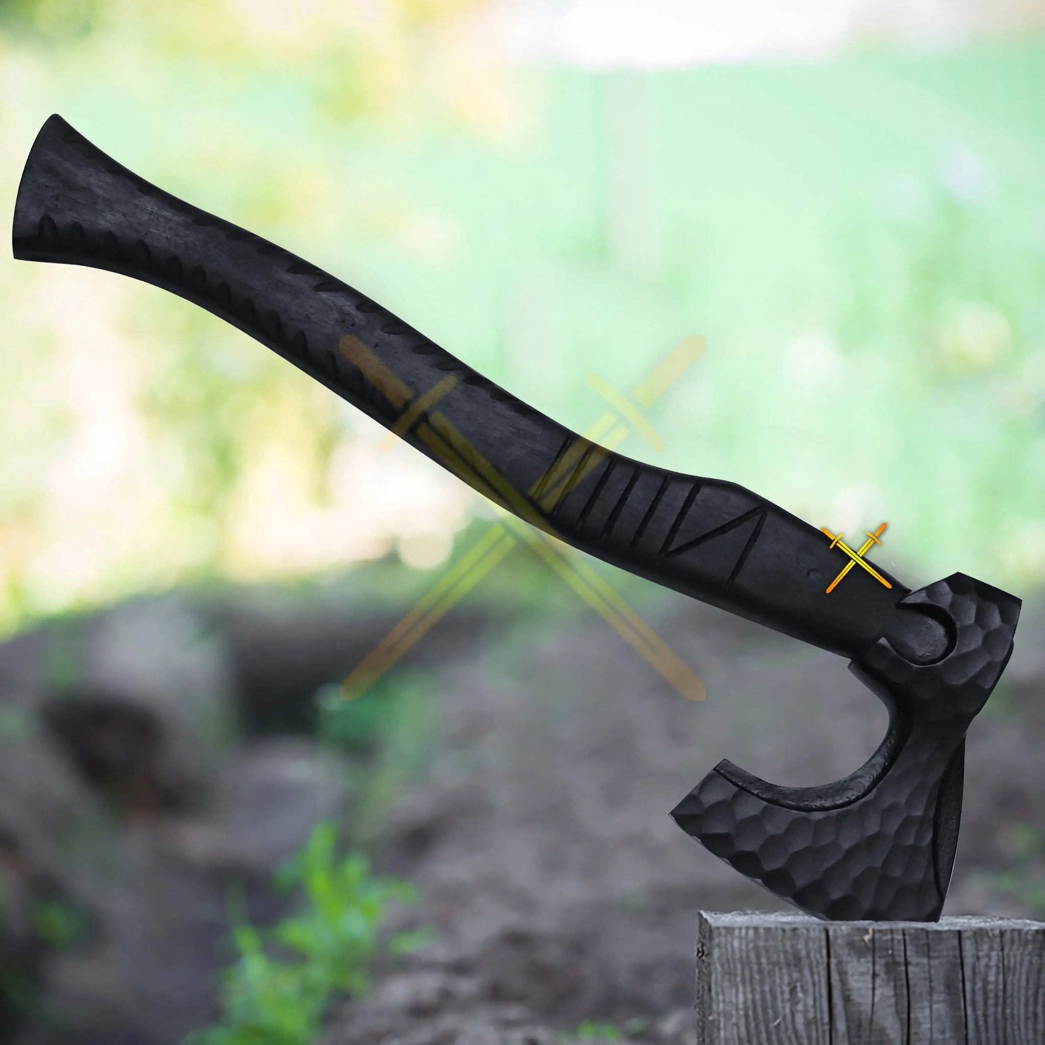 Custom Handmade Viking Axe – Carbon Steel Blade & Rosewood Handle | Best Gift for Him