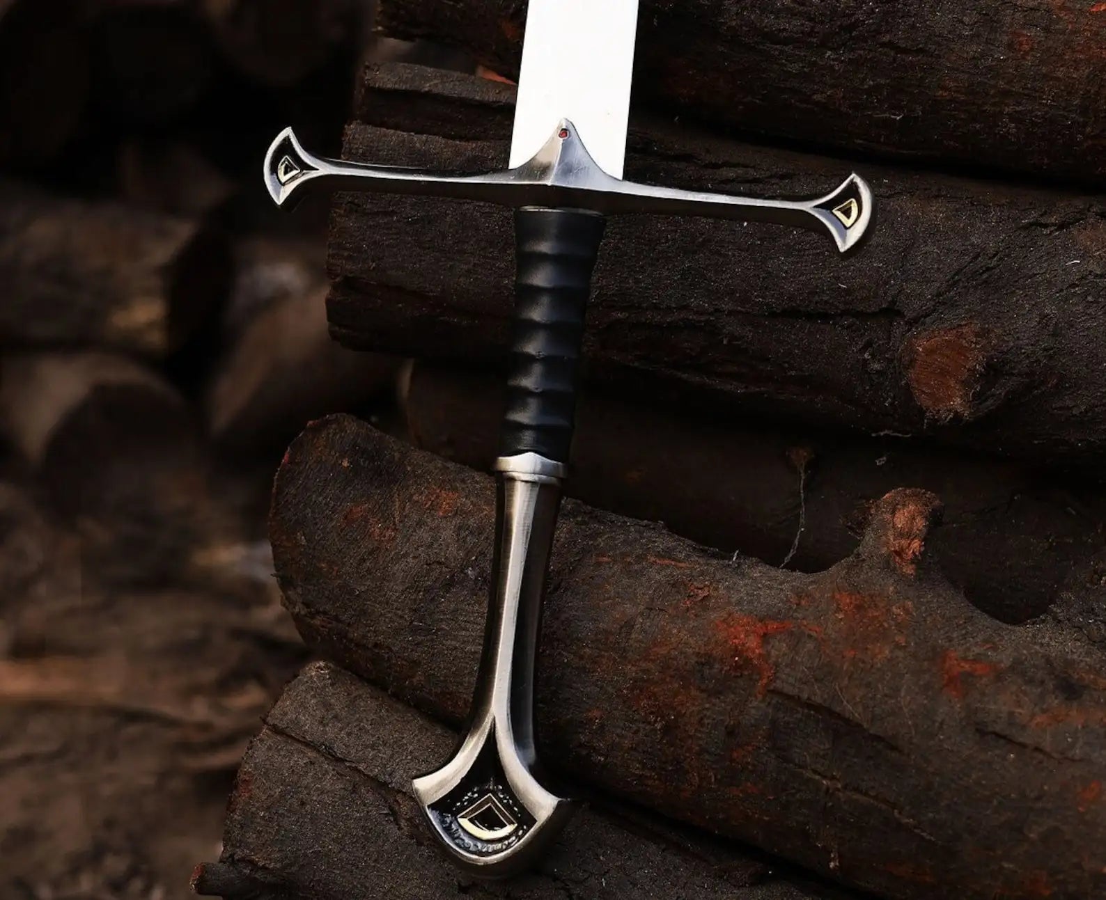 Custom Hand Forged Stainless Steel Lord of the Rings ANDURIL LOTR Movie Sword with Scabbard-knives