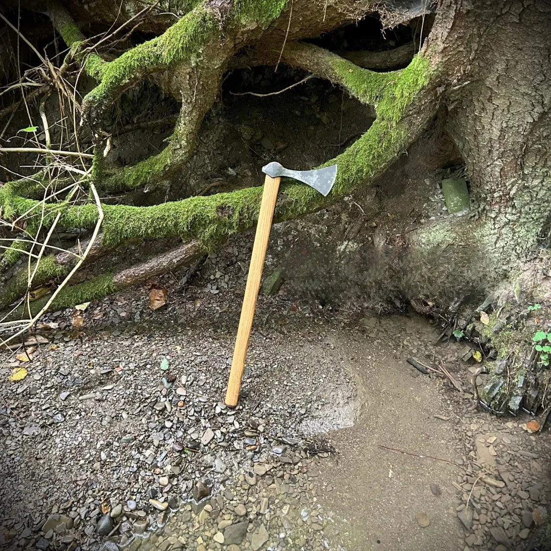 Custom Hand-Forged Viking Axe – Carbon Steel Blade & Ash Wood Handle | Personalized Gift for Him