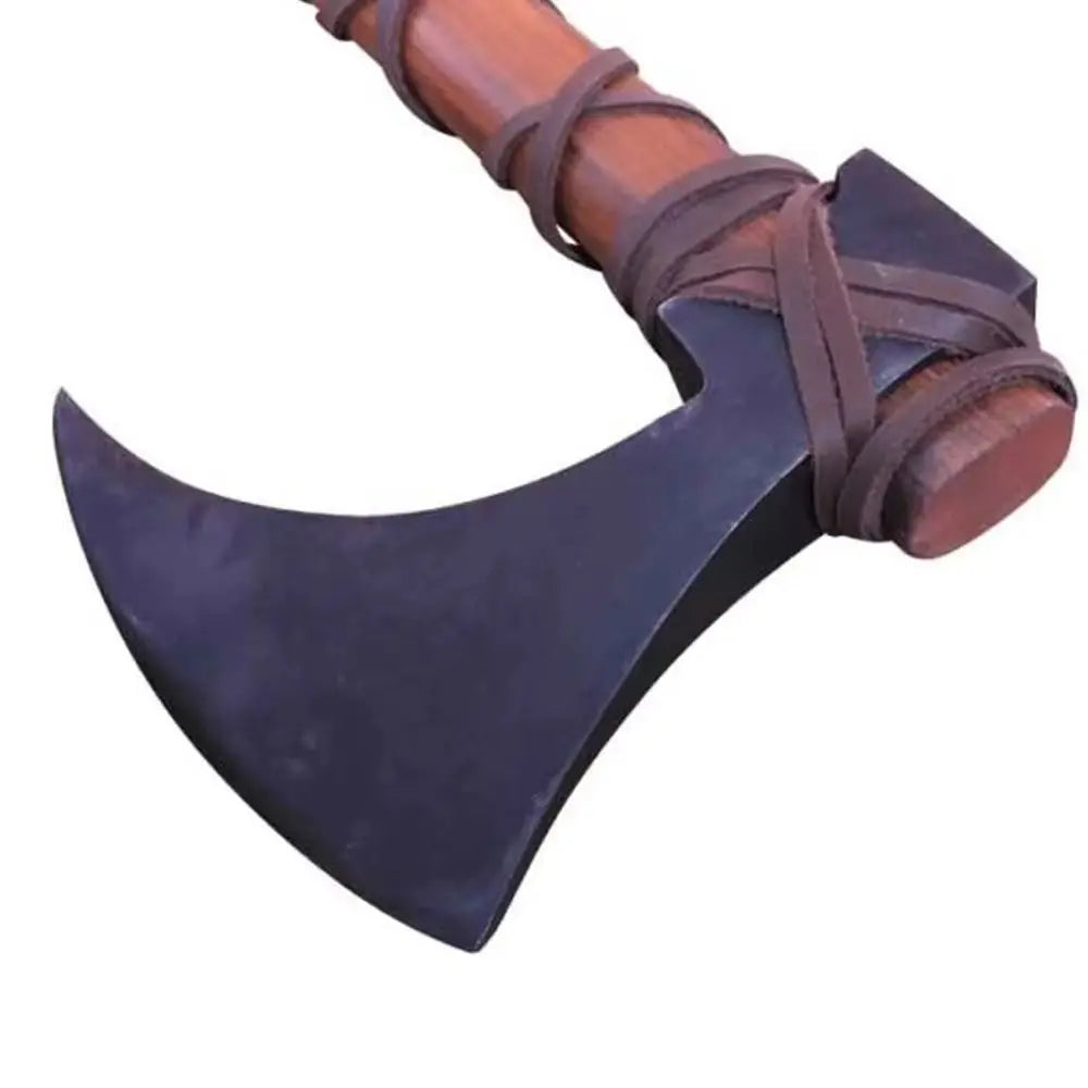 Traditional Hand-Forged Viking Axe – High Carbon Steel | Bushcraft, Hunting & Camping Tool