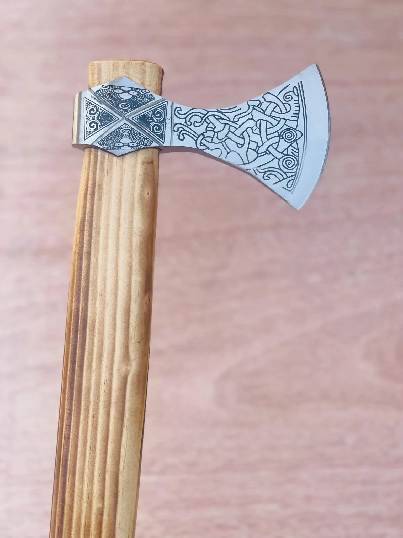Custom Hand-Forged Viking Axe – Carbon Steel Blade & Ash Wood Handle | Best Gift for Him