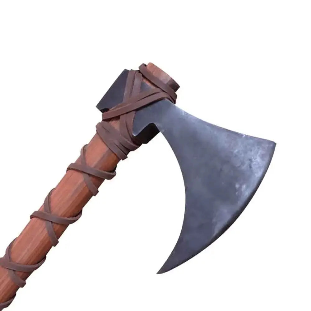 Traditional Hand-Forged Viking Axe – High Carbon Steel | Bushcraft, Hunting & Camping Tool