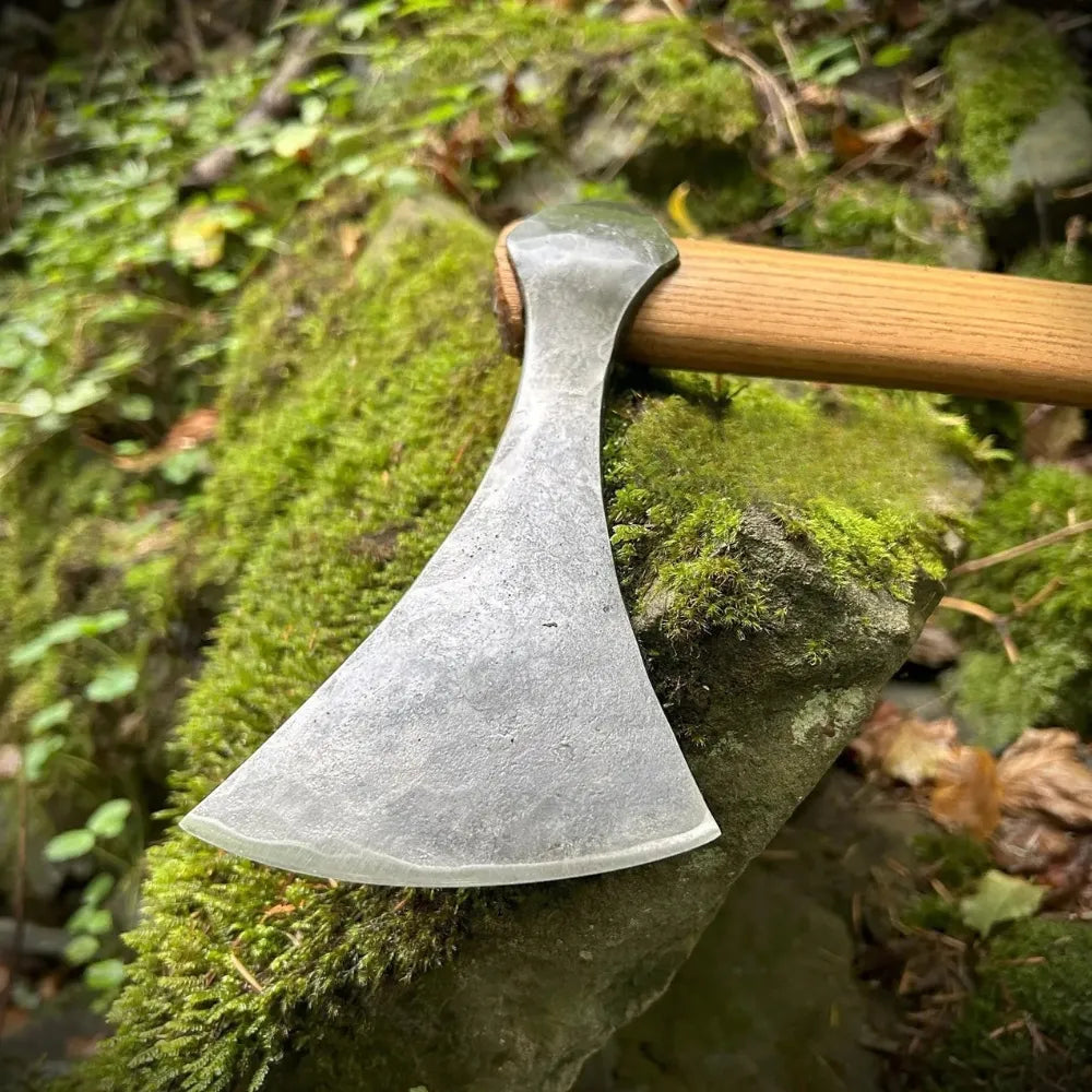 Custom Hand-Forged Viking Axe – Carbon Steel Blade & Ash Wood Handle | Personalized Gift for Him